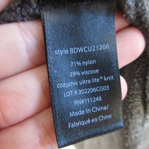 Barefoot Dreams Cozy Chic Ultra Lite Women's Cardigan M Grey Long Open Front 776 - Picture 4 of 9